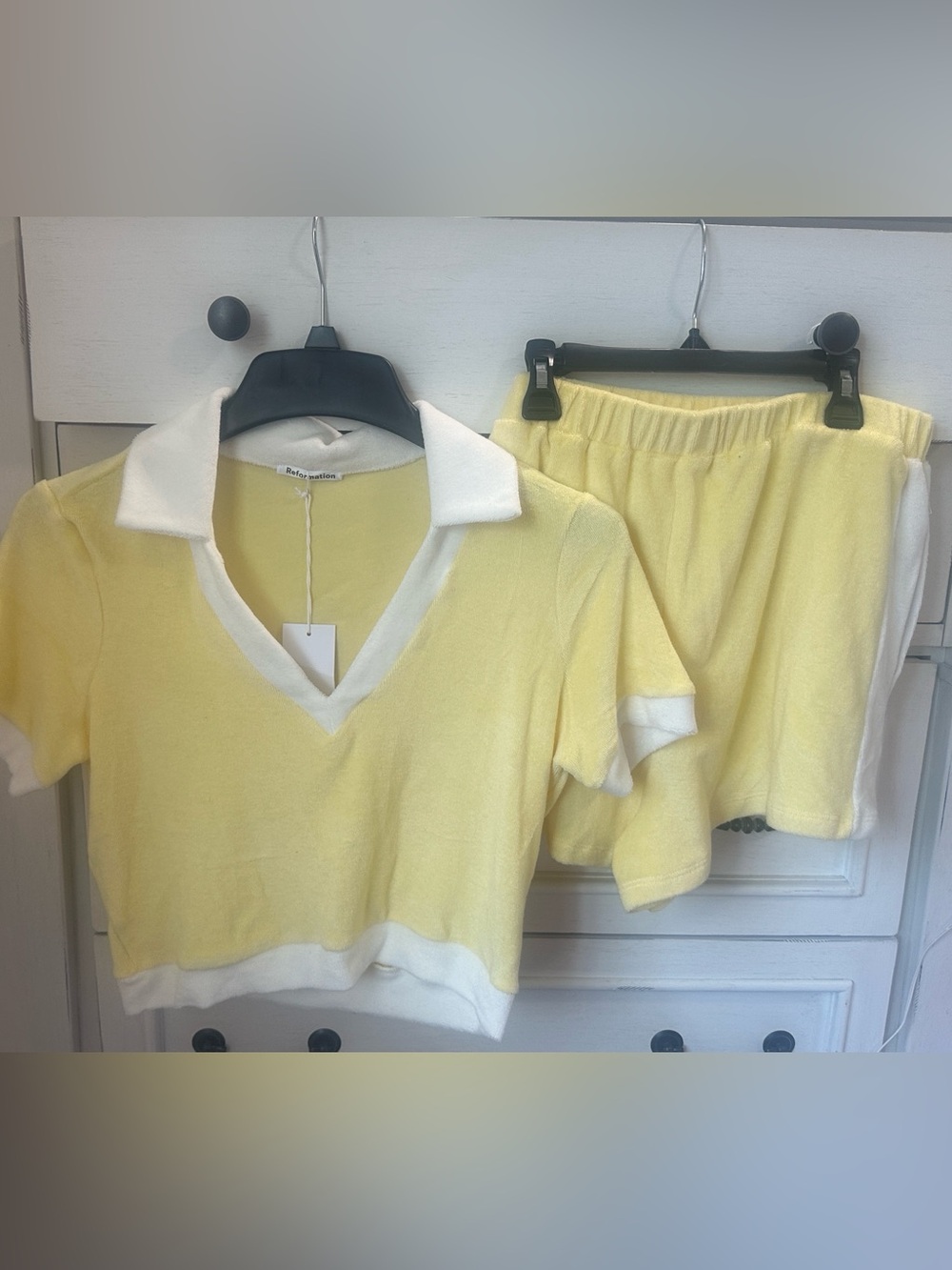 Reformation Walden Two Piece Zest - Size L